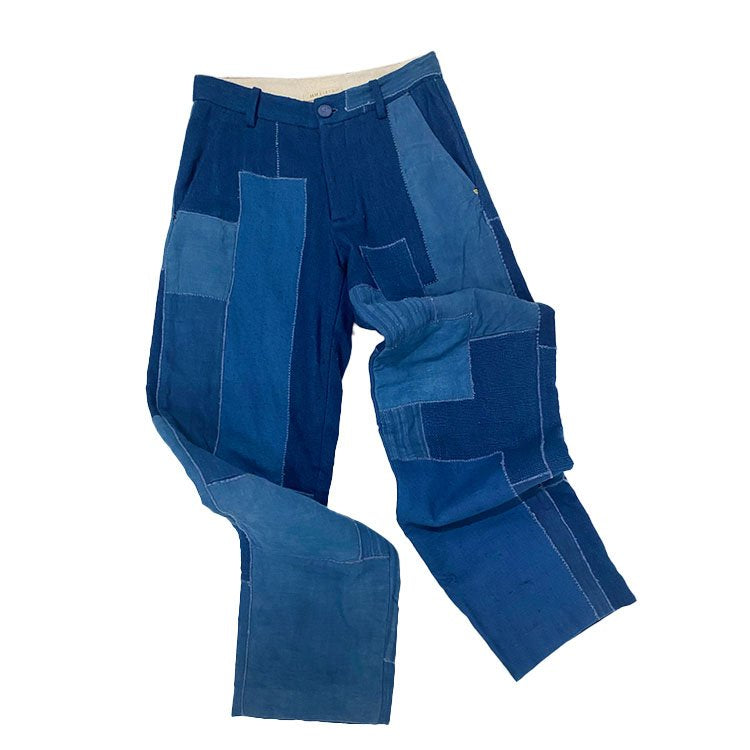 11:11 Thick Denim Patchwork Trouser