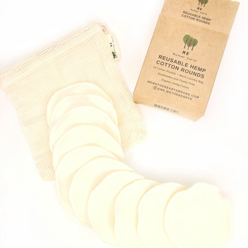 Ten cotton rounds and box