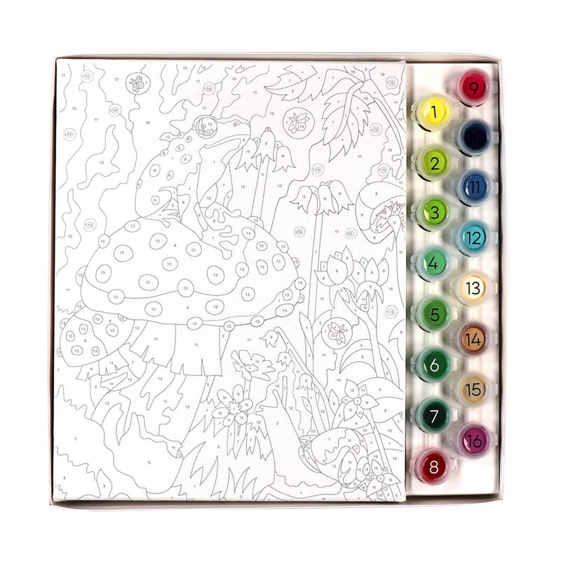 Paint By Numbers, Frog & Mushroom
