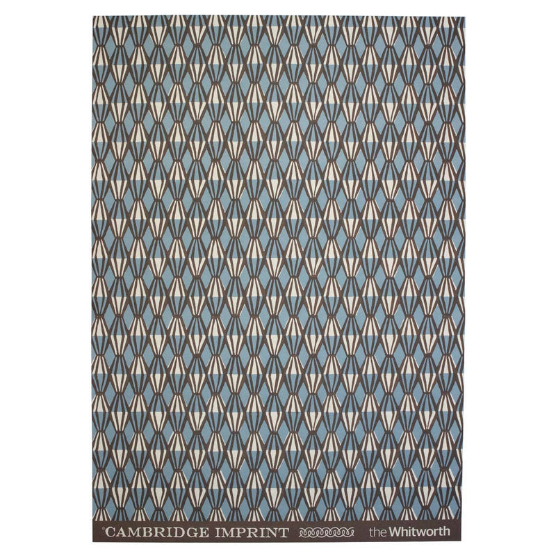 Patterned Paper Threadwork Blue and Coffee