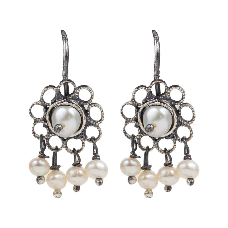 Petite Sterling Silver Filigree Earrings