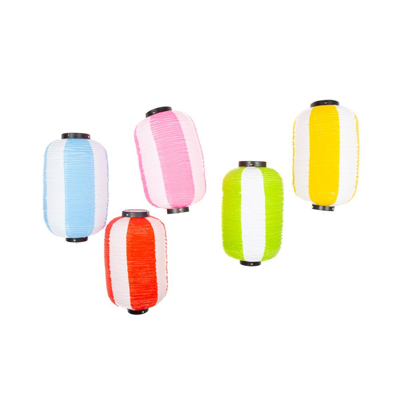 Japanese Vinyl Striped Lantern, Long