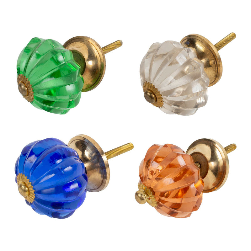 Glass Hardware, Large Scalloped