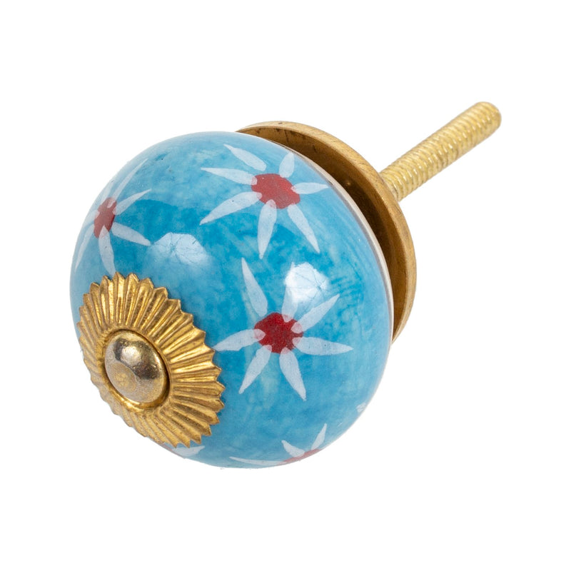 Ceramic Hardware, Round Hand-Painted