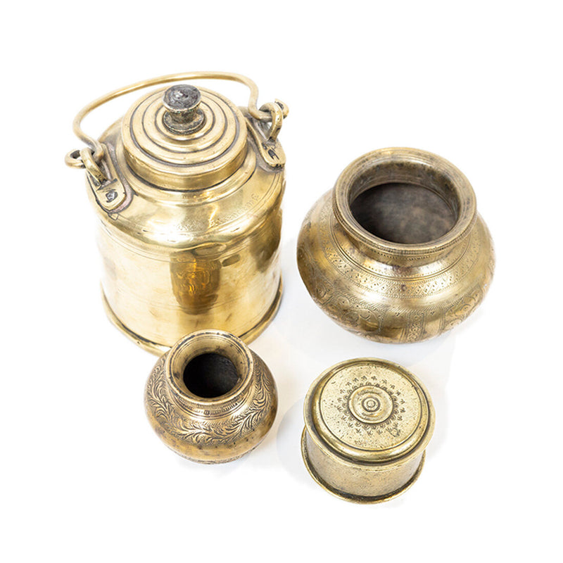 Vintage Indian Brass Vessels