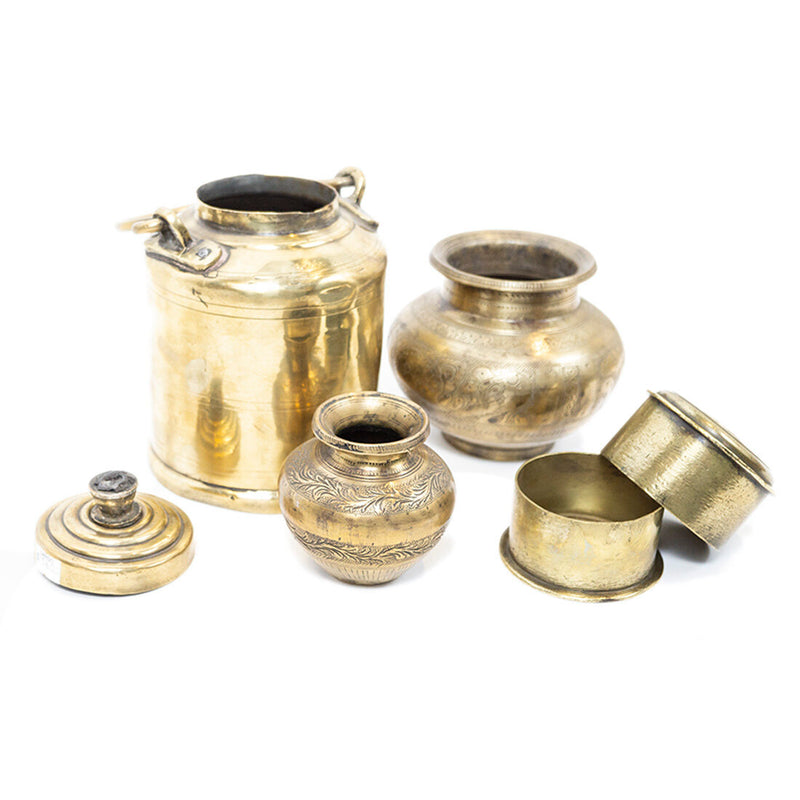 Vintage Indian Brass Vessels