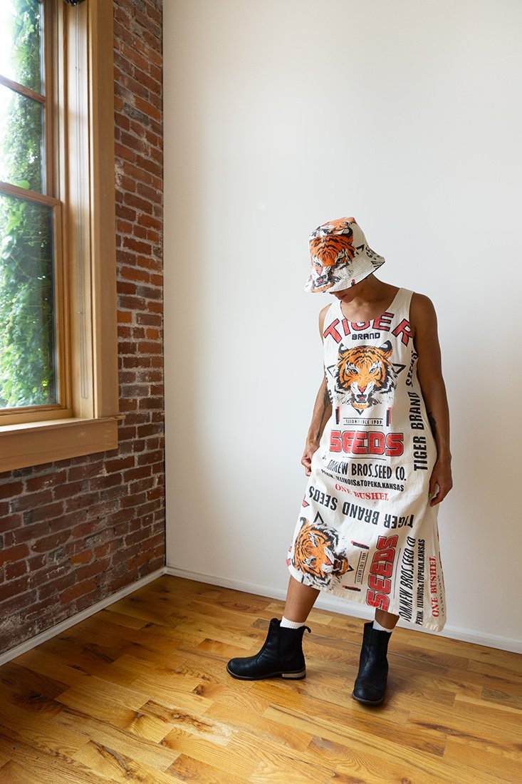 Raw Cotton Tiger Dress