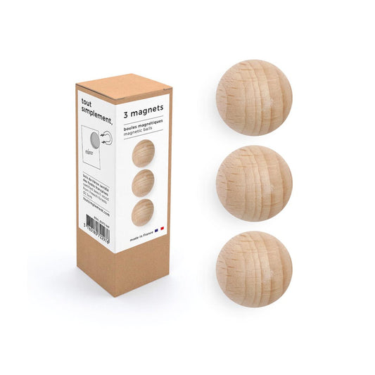 Wooden Wall Magnet - Set of 3