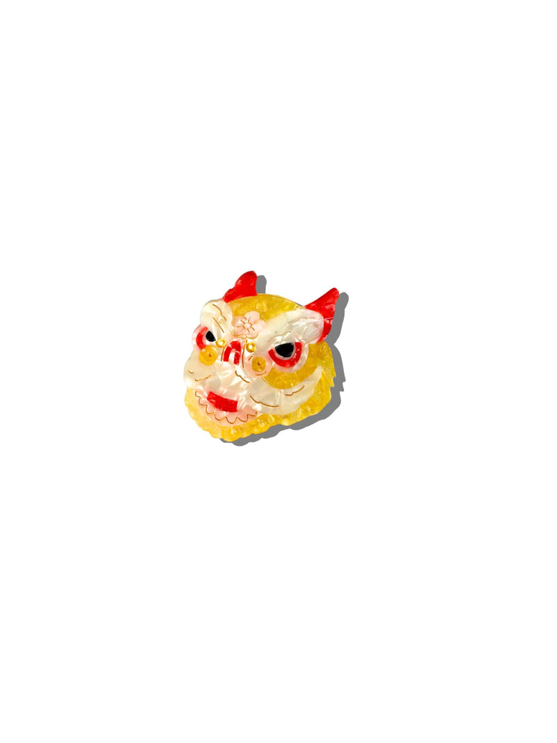 Lunar Lion Head Claw Hair Clip