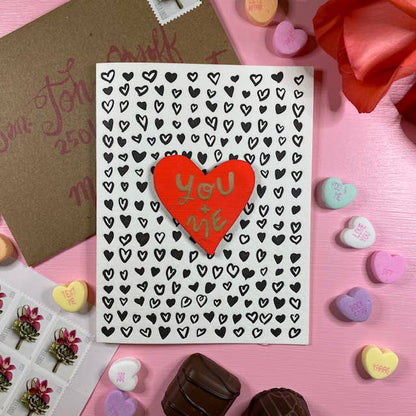 Pic of the You + Me - Heart Magnet w/Card""