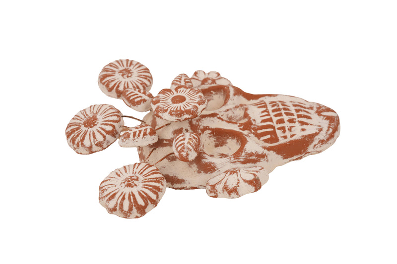 Day of the Dead Clay Wall Skull