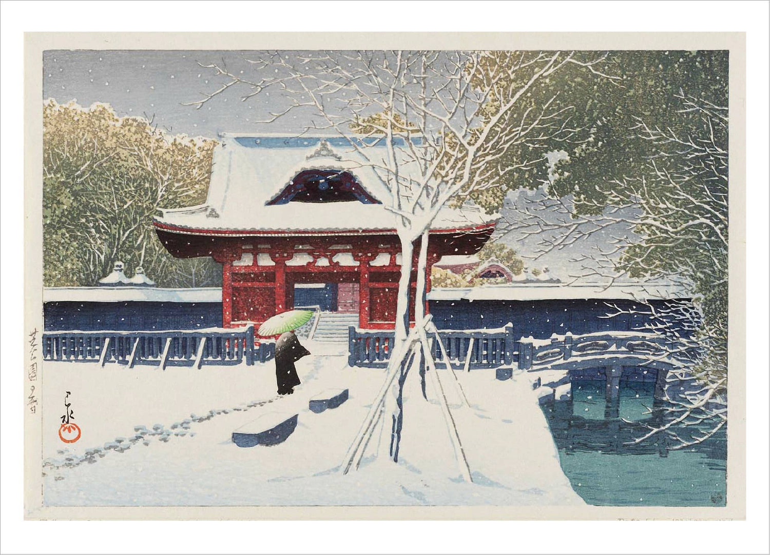 Boxed Card Set, Snow in Shiba Park