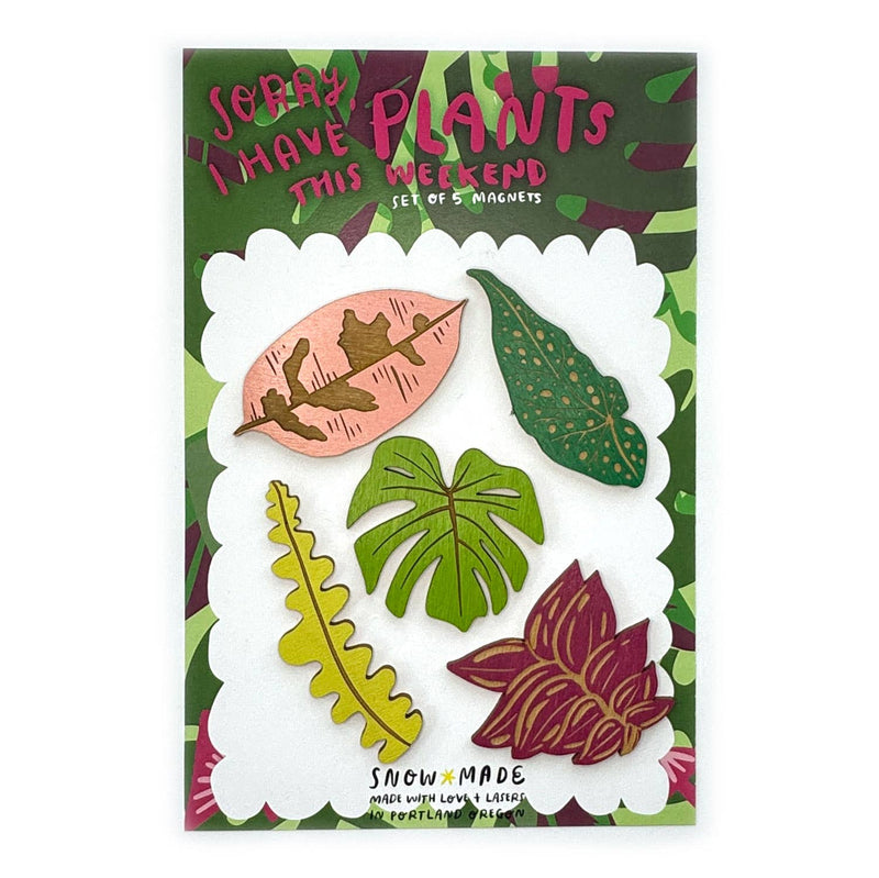 Pic of the Sorry I Have Plants This Weekend - Set of 5 Magnets""