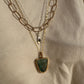 CHRYSOCOLLA NECKLACE / BRONZE & GOLD-FILL