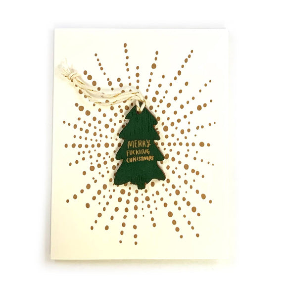 Pic of the Merry F*cking Christmas Ornament w/Card""