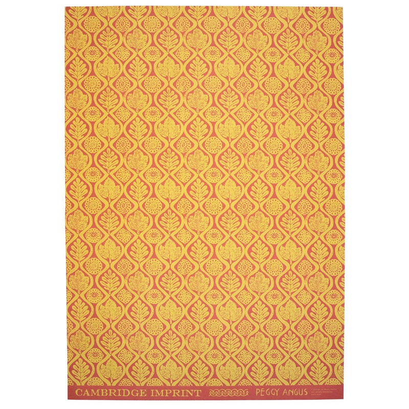 Patterned Paper Oak Leaves