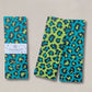Patterned Tissue,  Leopard  Apple/Jade