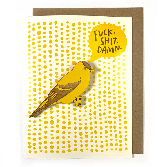 Pic of the F*ck Sh*t D*mn - Tanager Magnet w/Card""