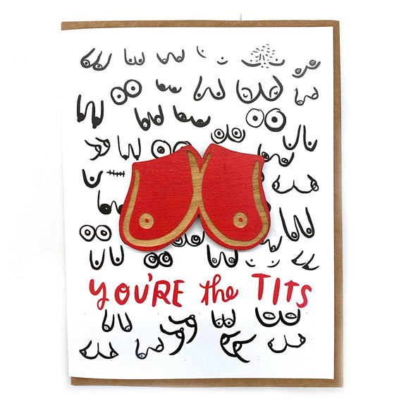 Pic of the You're the Tits - Boob Magnet w/Card""