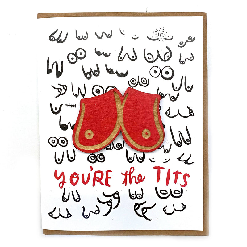 Pic of the You're the Tits - Boob Magnet w/Card""