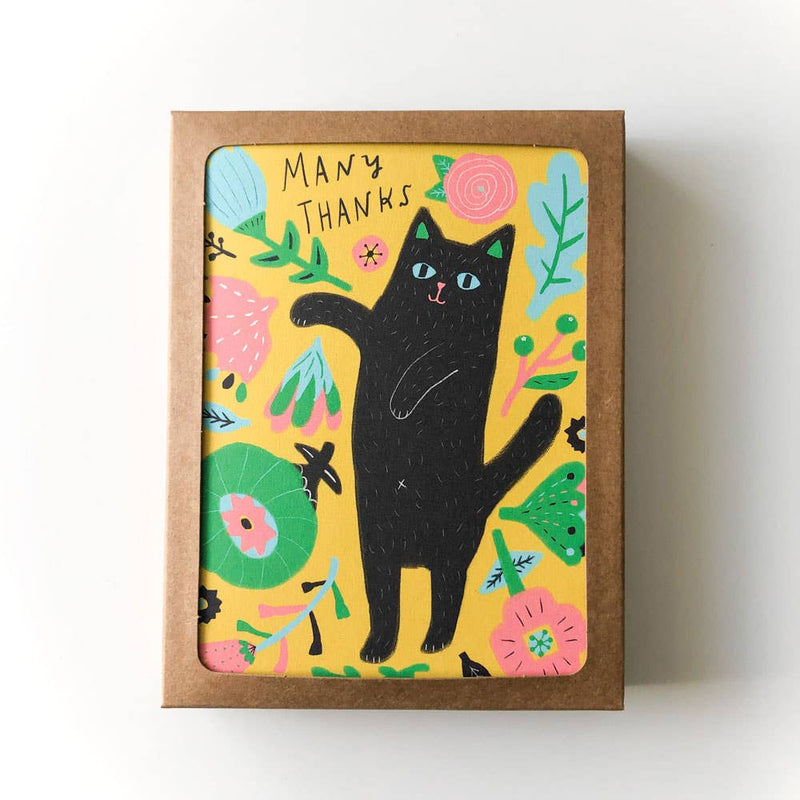 Kitty Many Thanks Greeting Card