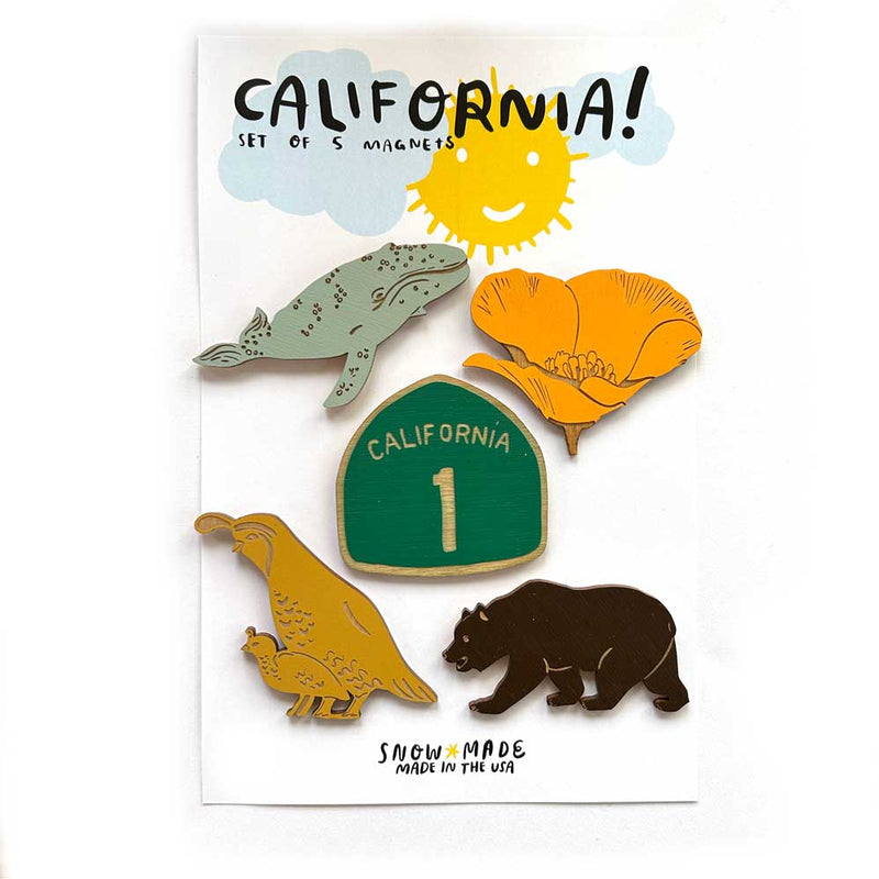 Pic of the Awesome California - Set of 5 Magnets""