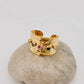 GOLD PLATE ZIRCON RING