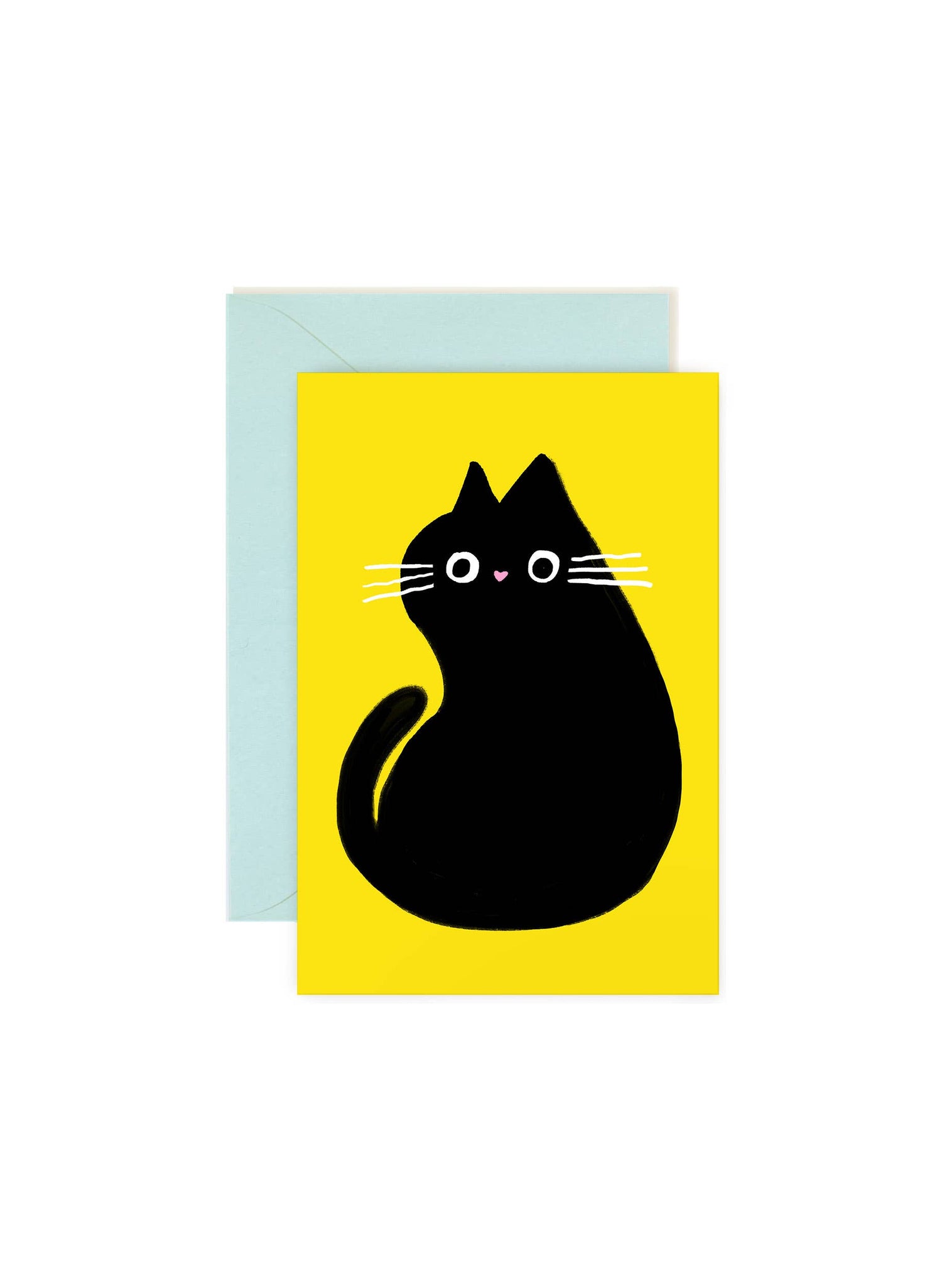 Sitting Cat Mini Note Card