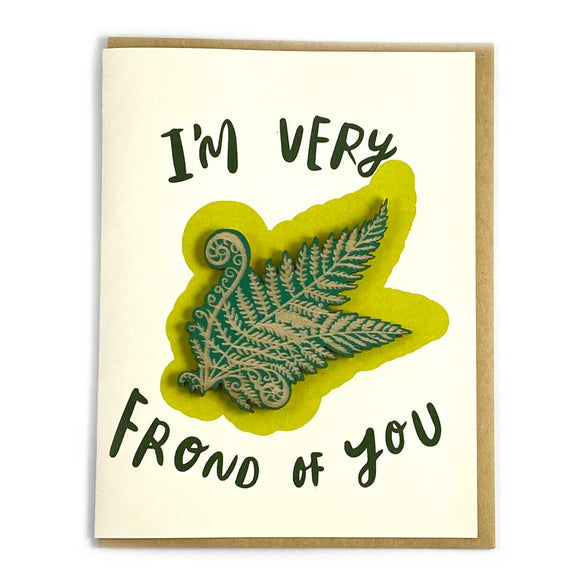 Pic of the I'm Very Frond of You - Fern Magnet w/Card""