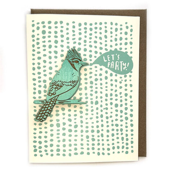 Pic of the Let's Party - Blue Jay Magnet w/Card""