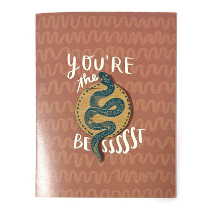 Pic of the You're the Bessssst - Snake Magnet w/Card""