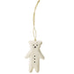 White Bear Ornament, Paper Mache