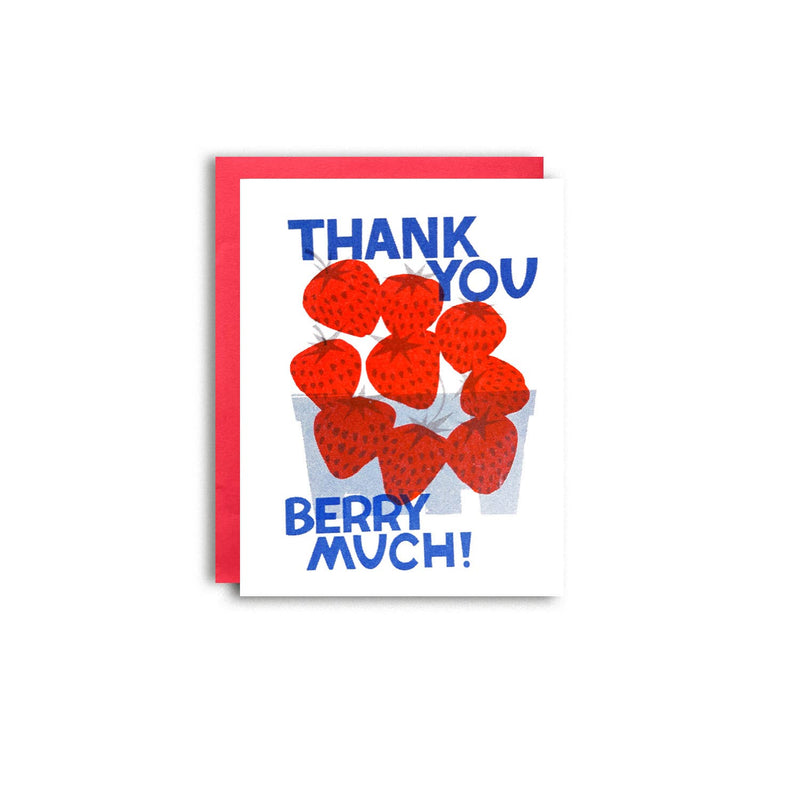 Thank you Berry Much Strawberry Card