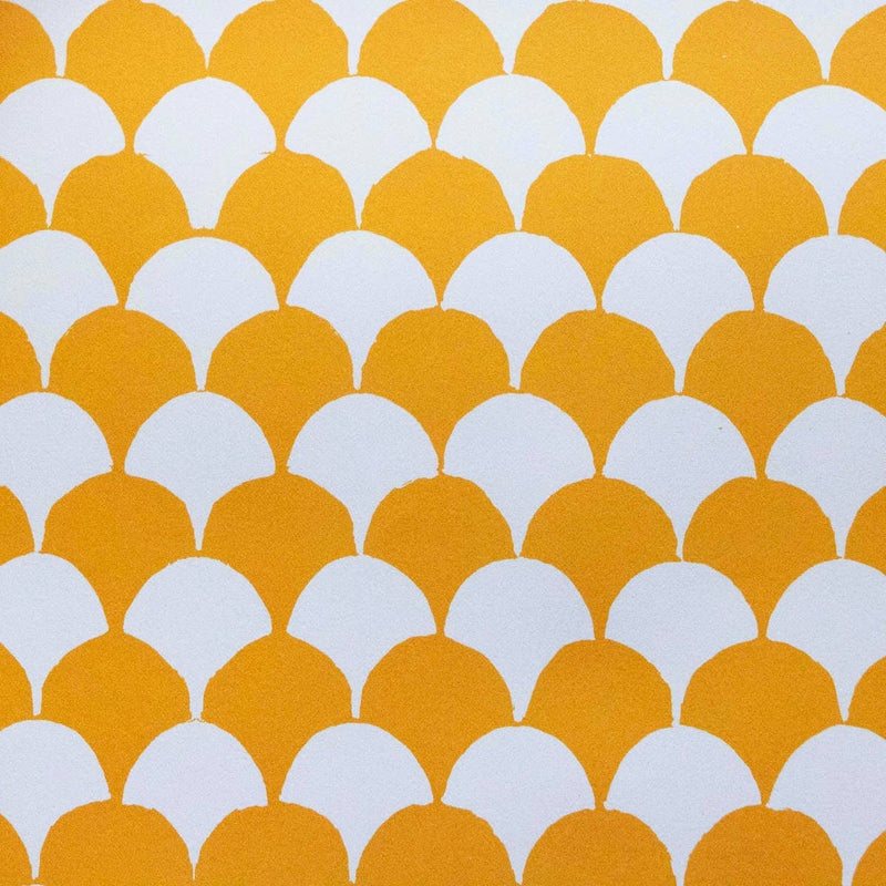 Patterned Paper Clamshell Transparent Orange