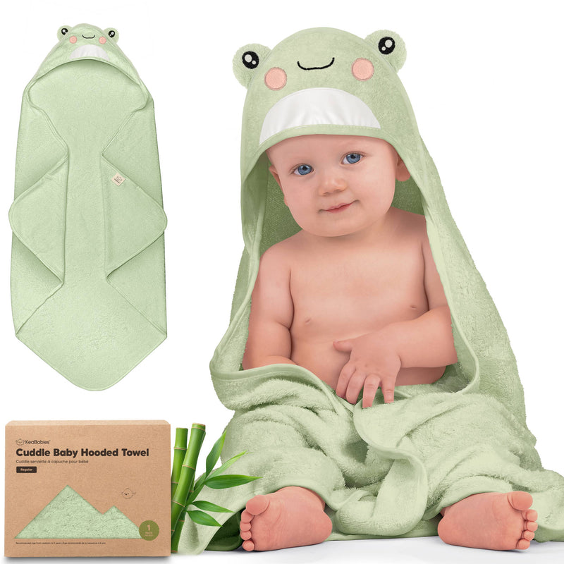 Cuddle Baby Hooded Towel, Frog
