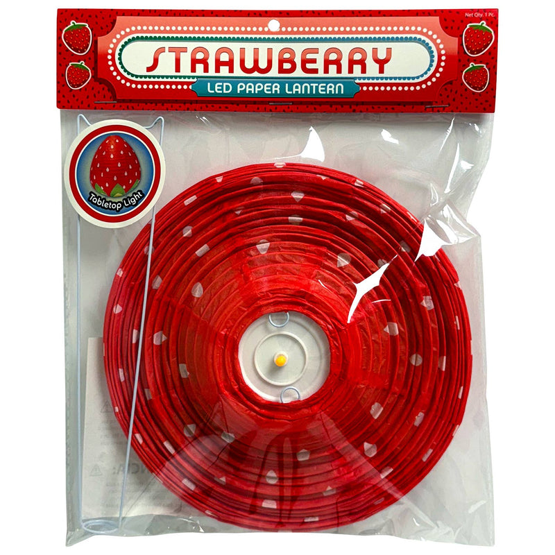 Paper LED Lantern - Strawberry
