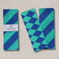 Patterned Tissue, Cobalt Blue/Jade