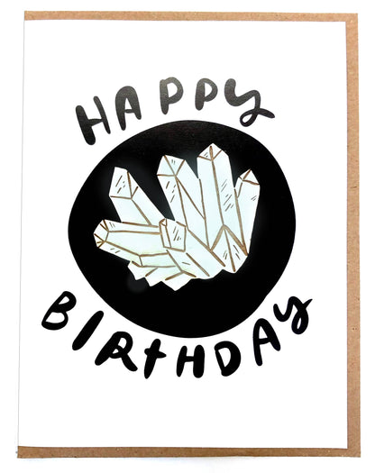 Pic of the Happy Birthday - Crystal Magnet w/Card""