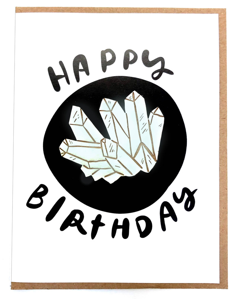 Pic of the Happy Birthday - Crystal Magnet w/Card""