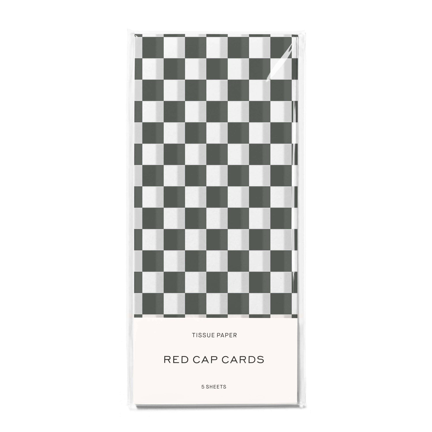 Black Checkers tissue paper