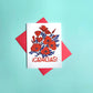 Gracias Poppies Greeting Card