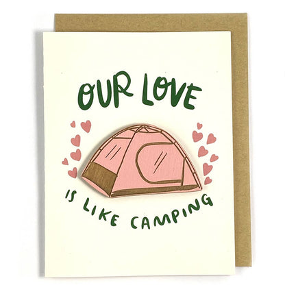 Pic of the Our Love is In-Tents - Tent Magnet w/Card""