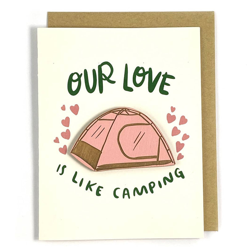 Pic of the Our Love is In-Tents - Tent Magnet w/Card""
