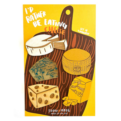 Pic of the I'd Rather be Eating Cheese - Set of 5 Magnets""