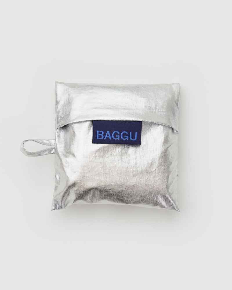 Baby + Standard Baggu, Chrome Metallic