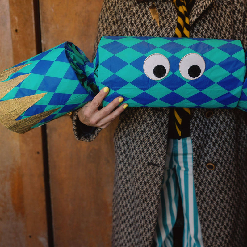 Patterned Tissue, Cobalt Blue/Jade