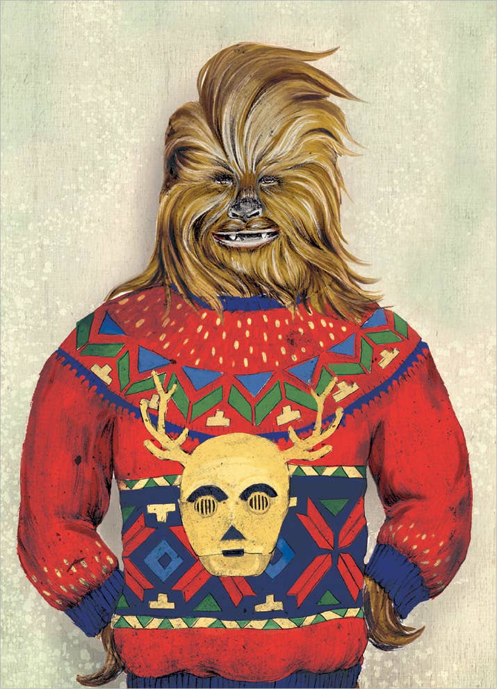 Boxed Card Set,  Chewbacca Merry Christmas