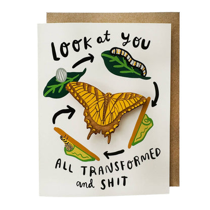 Pic of the Life-cycle - Butterfly Magnet w/Card""
