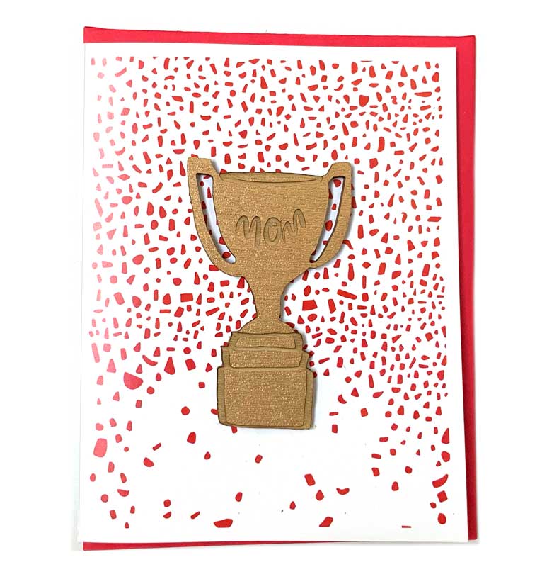 Pic of the &quo;Mom Trophy Magnet w/Card&quo;