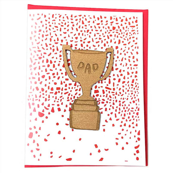 Pic of the &quo;Dad Trophy Magnet w/Card&quo;